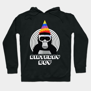 Gorilla Tag Birthday Boy VR Gamer Gift for Kids Teen Hoodie